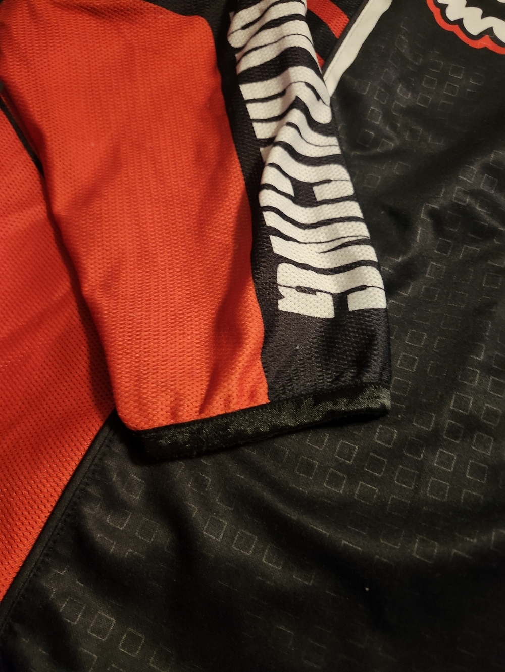 Fox Racing Motocross Jersey Red Black White Long Sleeve BMX MX Men's Size 2XL - Picture 3 of 15